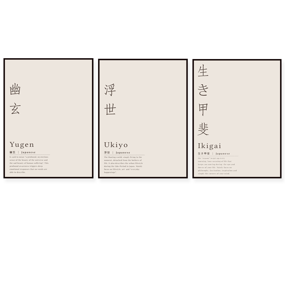 Japanese Life Quotes - Постер с мотивационными цитатами на 365