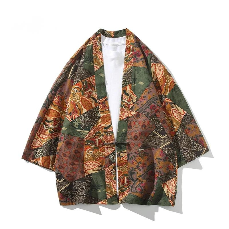 Kimono Yukata Cotton - Юката в этническом стиле с принтом
