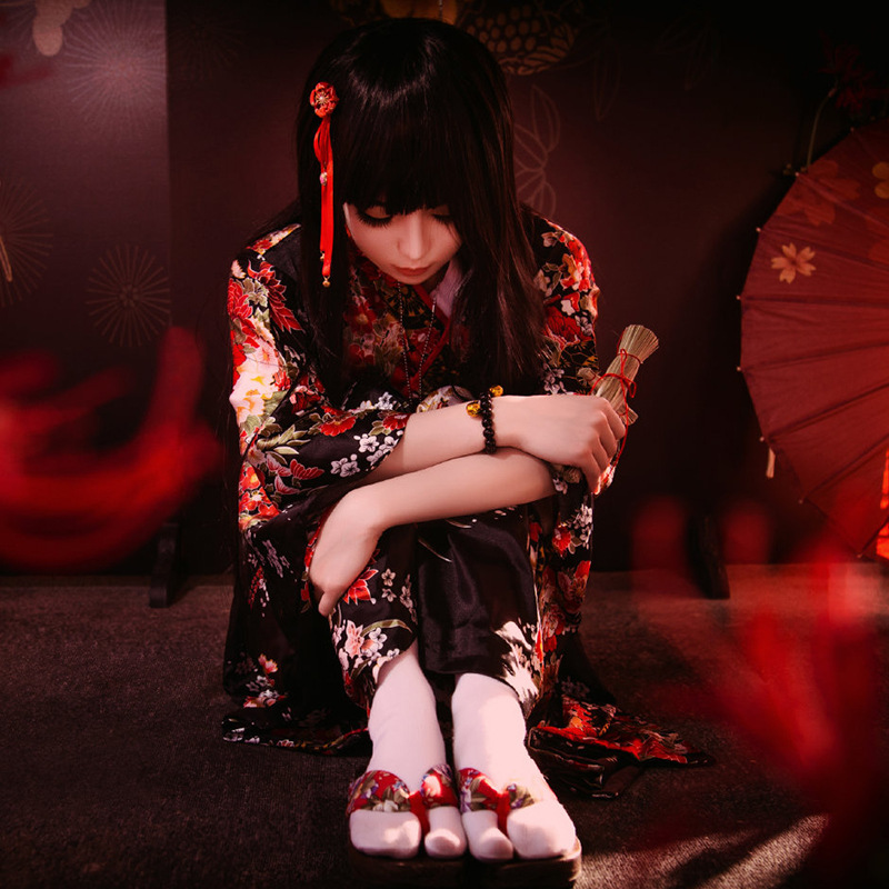 Аниме Jigoku Shoujo Косплей En – обзор и цена Kimono Yukata Cotton