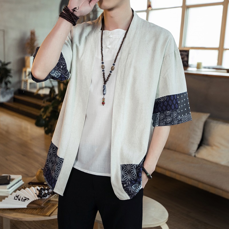 Японское кимоно, мужской карди – обзор и цена Kimono Yukata Cotton